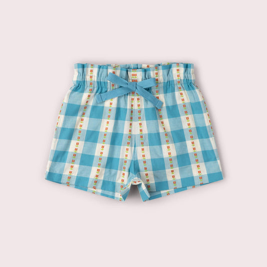 Blue Flowers By The Sea Shorts - Little Green Radicals