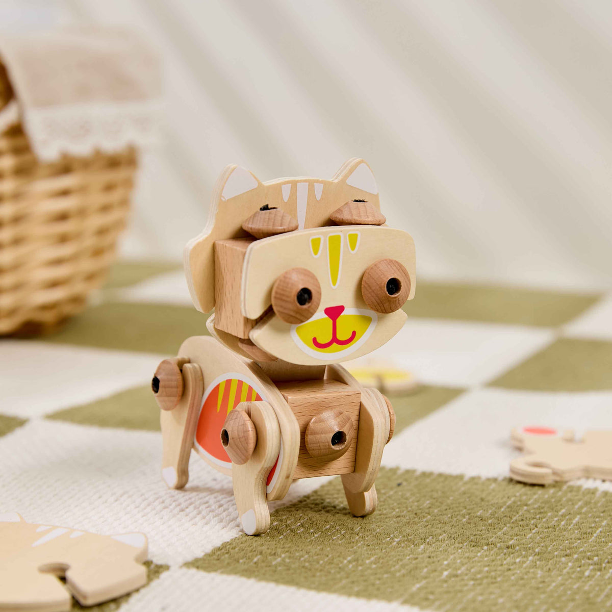 Classic World Flexi Animals Wooden Construction Animal Toy