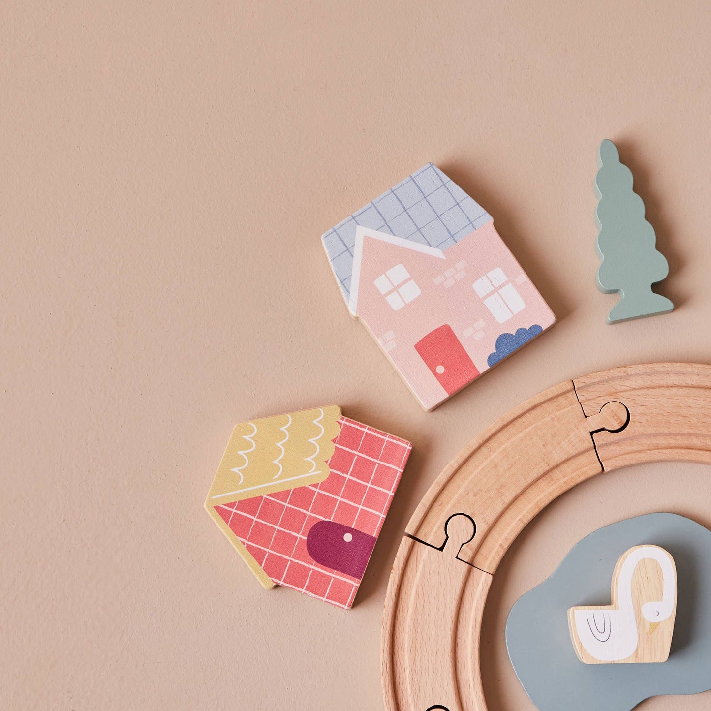 Wooden Kids Train Set (FSC)