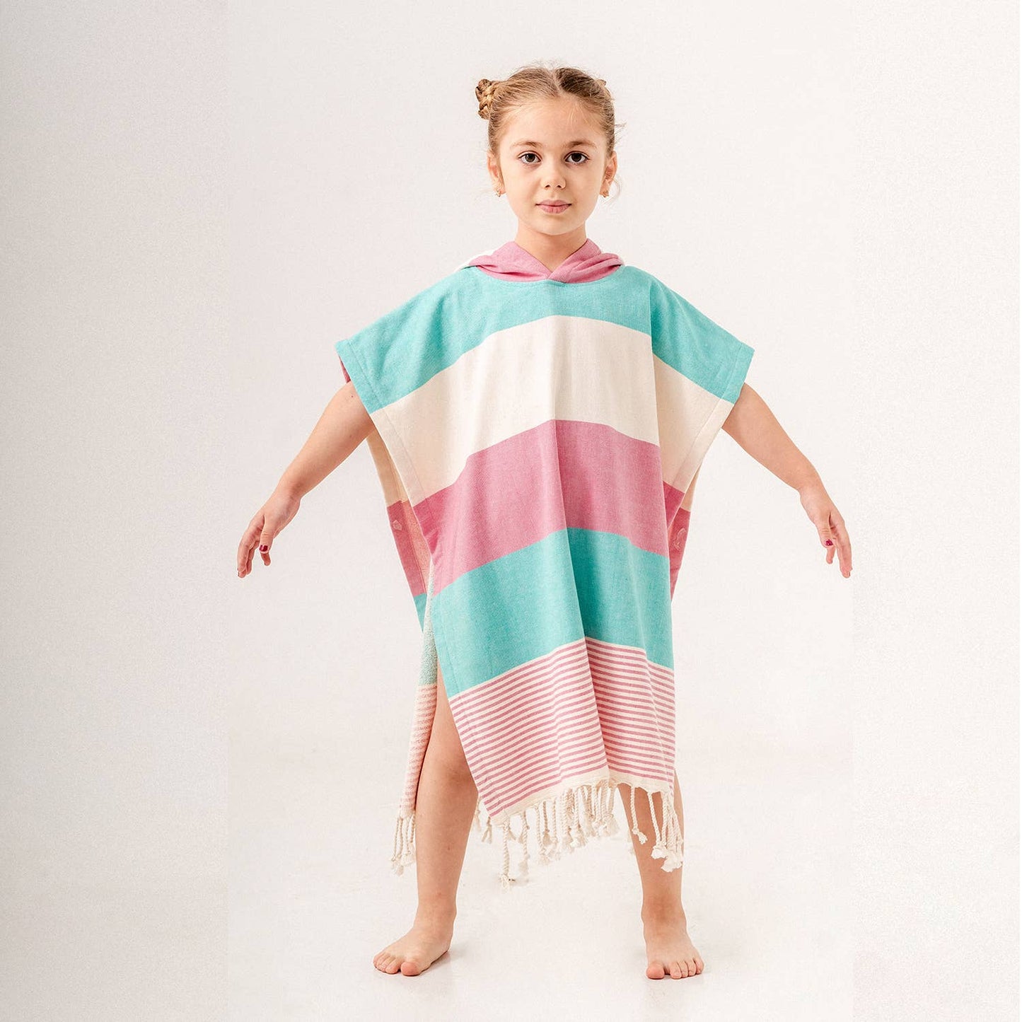 Kikoya - Hooded Poncho Surf Changing Swimming Beach Towel Terrybacked