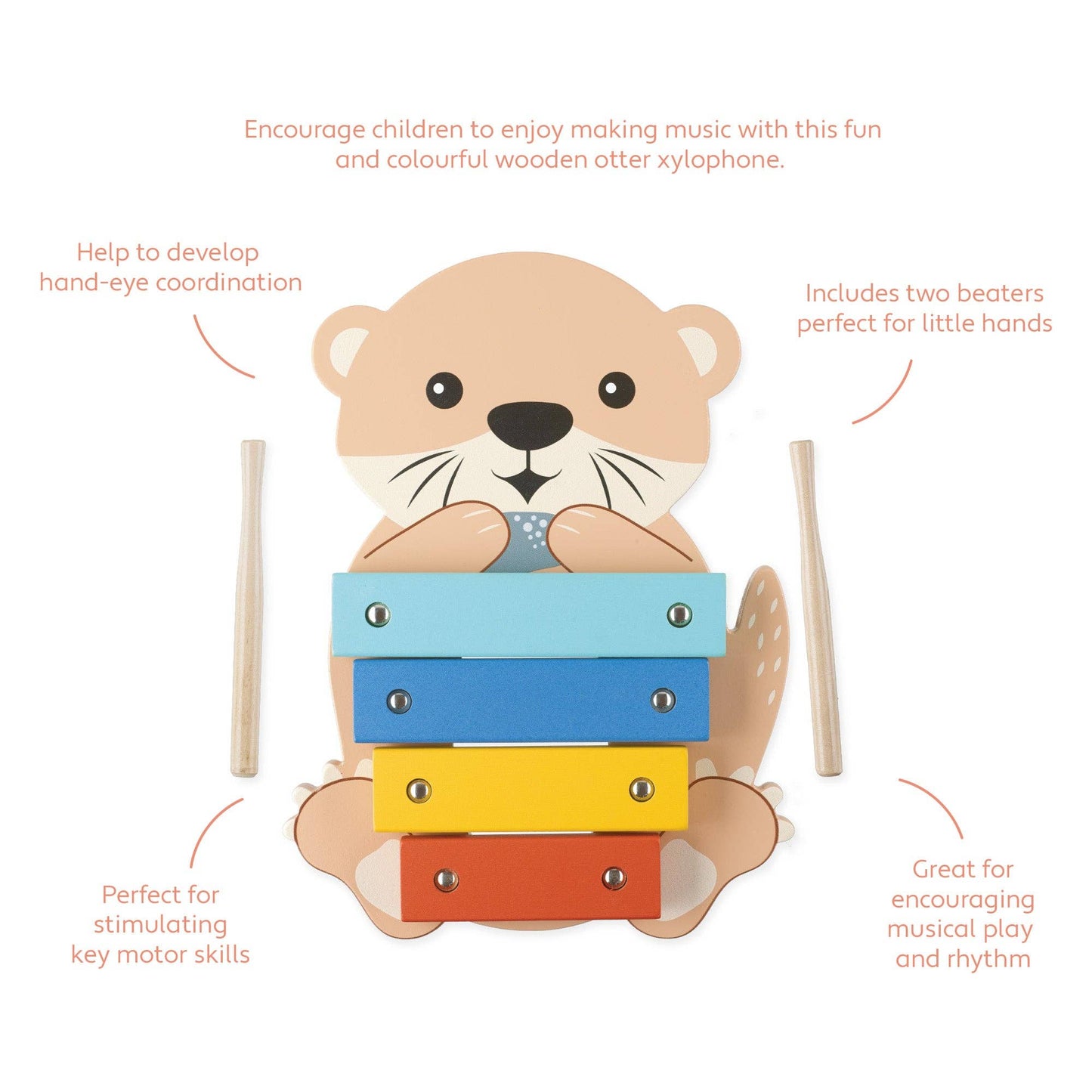 Woodland Otter Wooden Xylophone