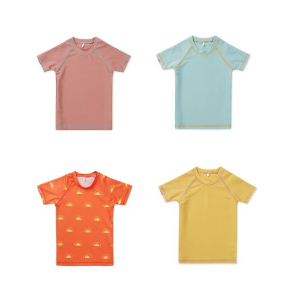 Grass & Air - Ochre Ribbed Kids Rash Vest