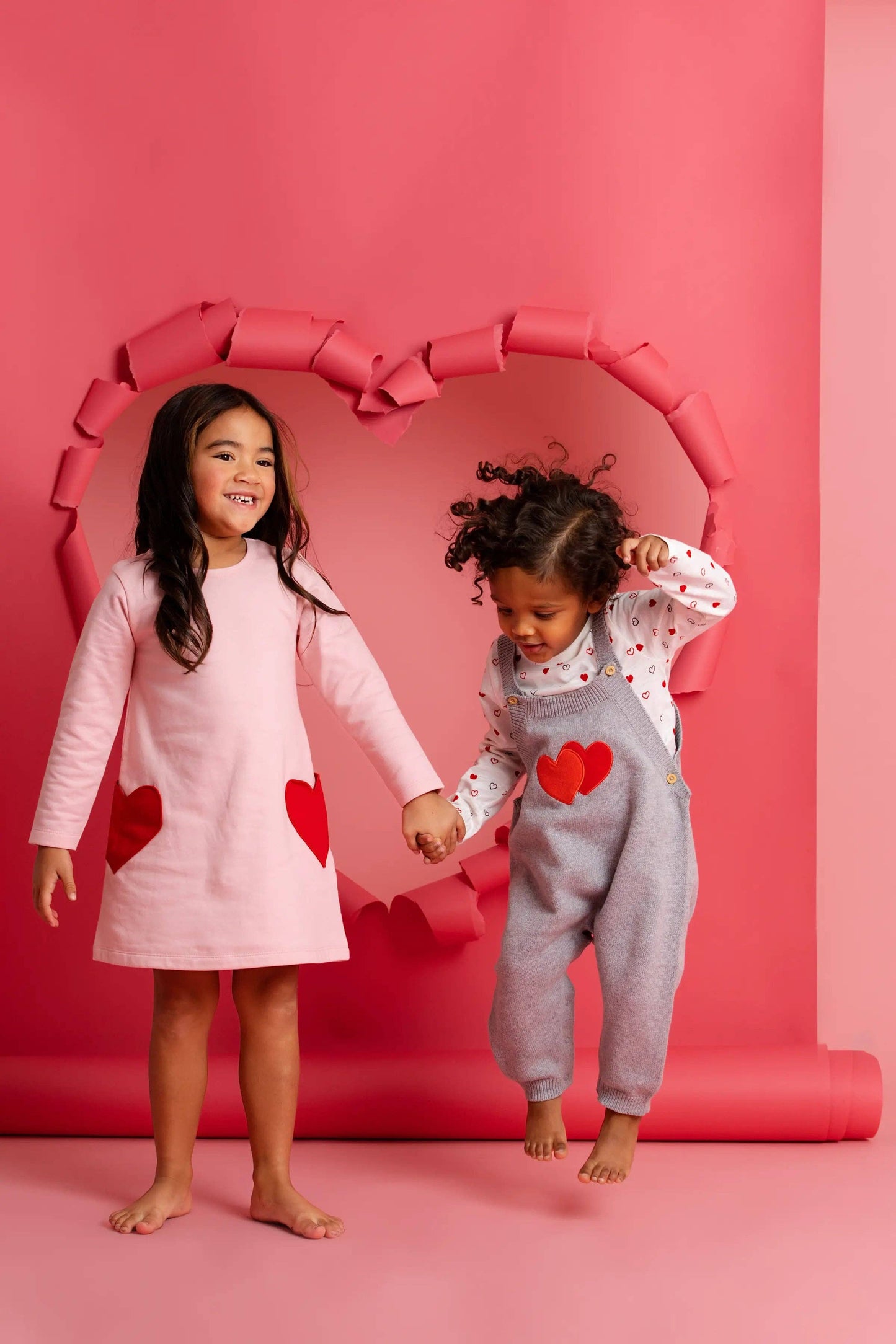Baby & Child - Heart Pocket Dress Light Pink