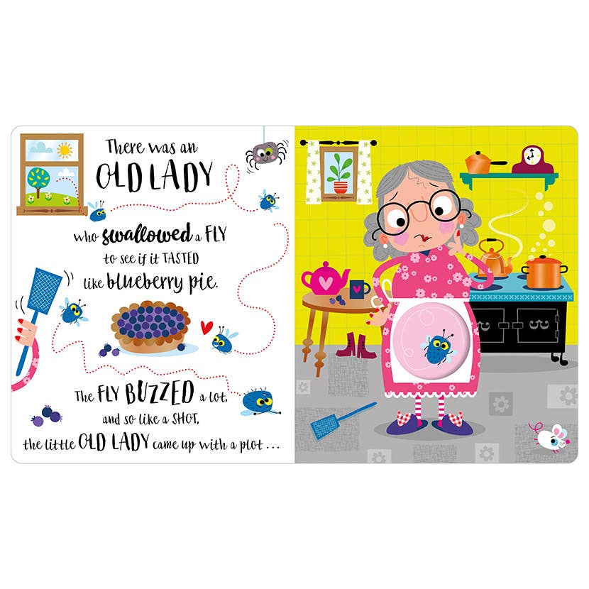Make Believe Ideas - Board Book There Was an Old Lady Who Swallowed a Fly