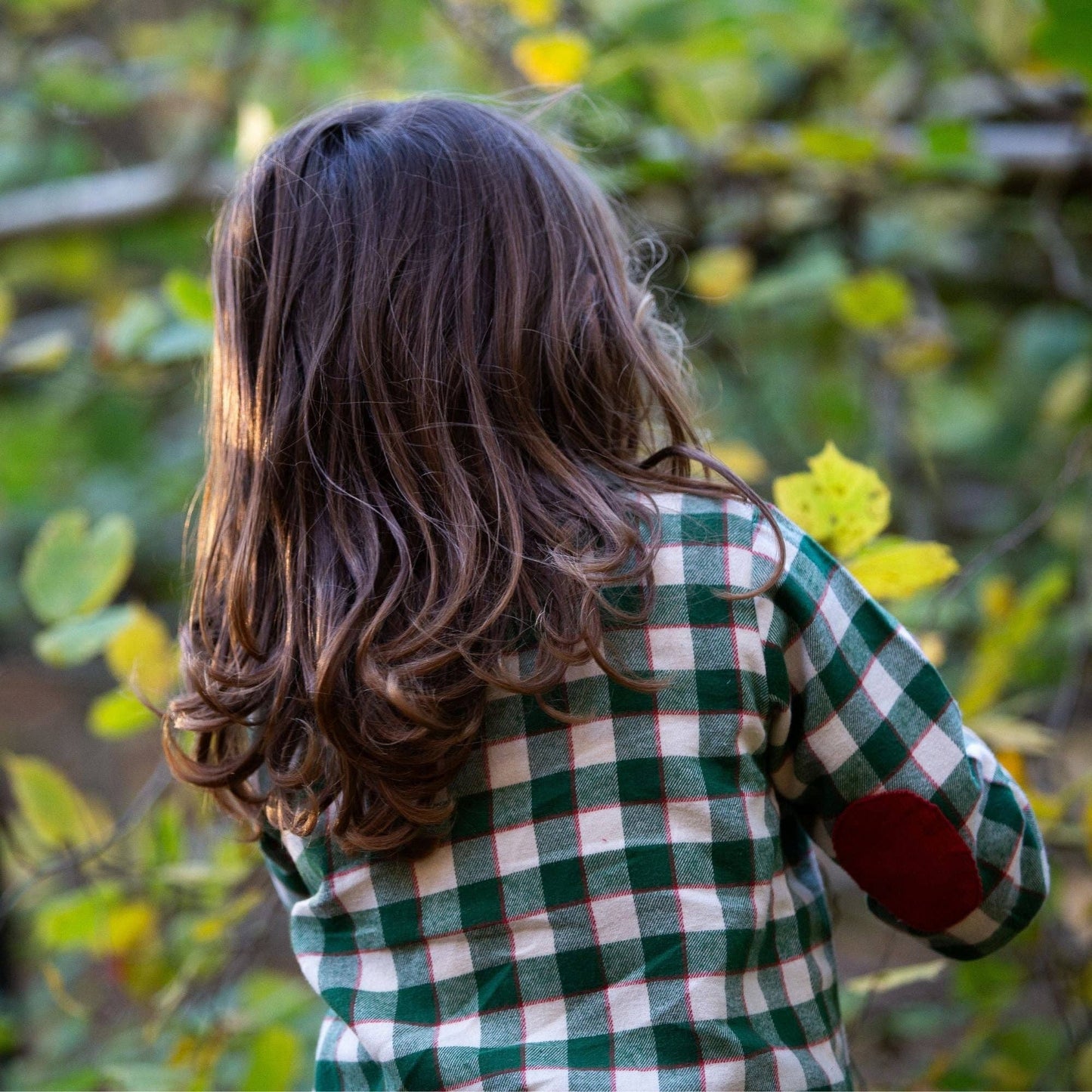 Check Long Sleeve Shirt - Little Green Radicals - Fern Green