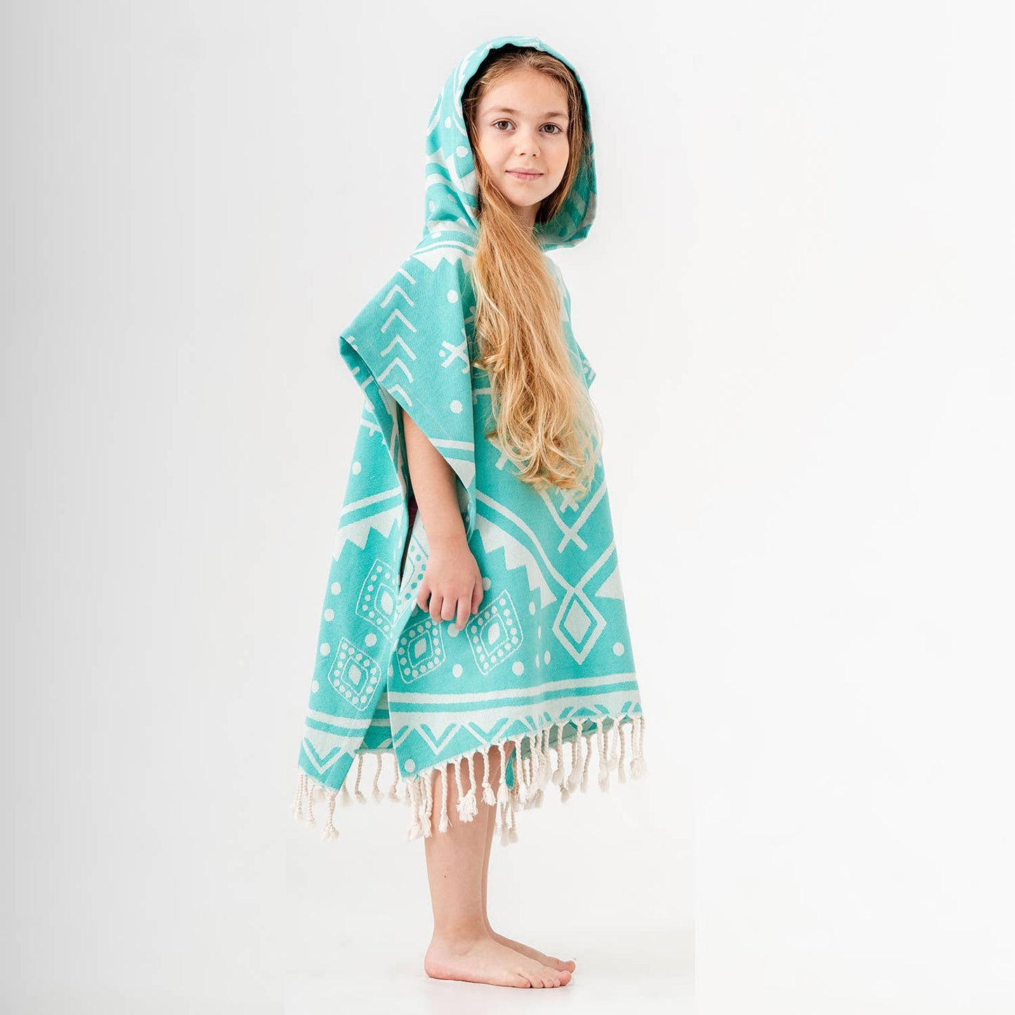Kikoya - Kid Hooded Poncho Surf Changing Swimming Beach Towel Shower