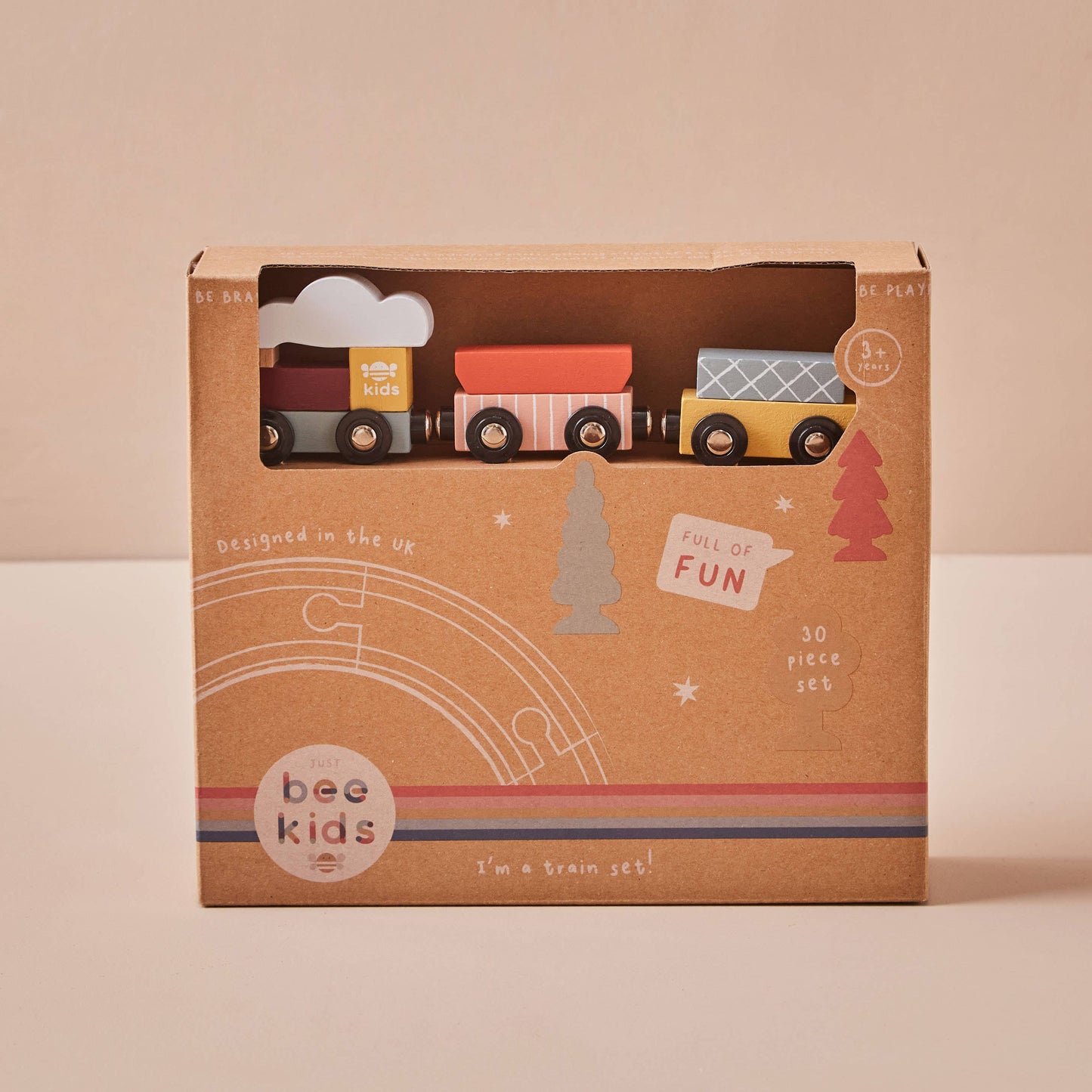 Wooden Kids Train Set (FSC)