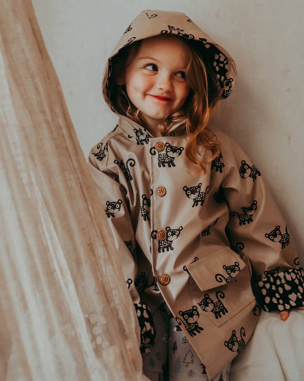 Children's Leopard Raincoat