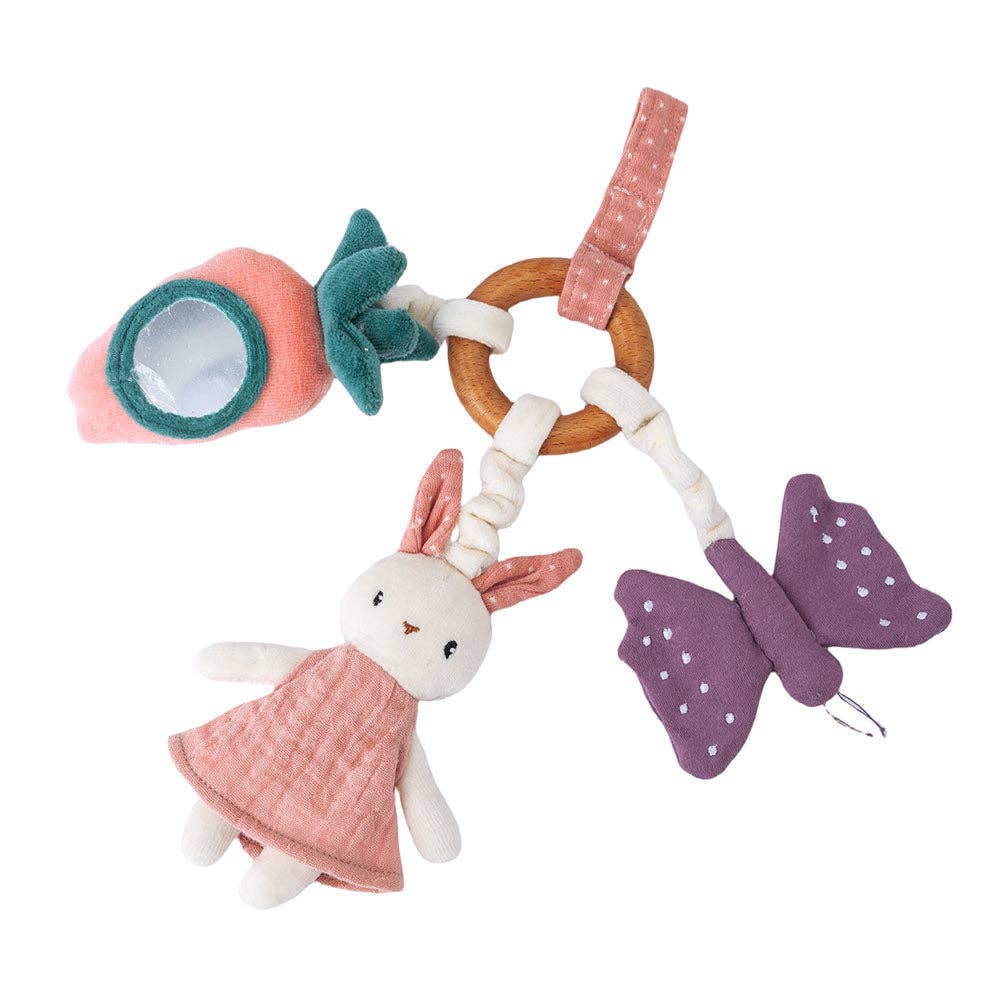 Inside Out Toys - Baby Activity Ring - Pink Rabbit (Organic Cotton)