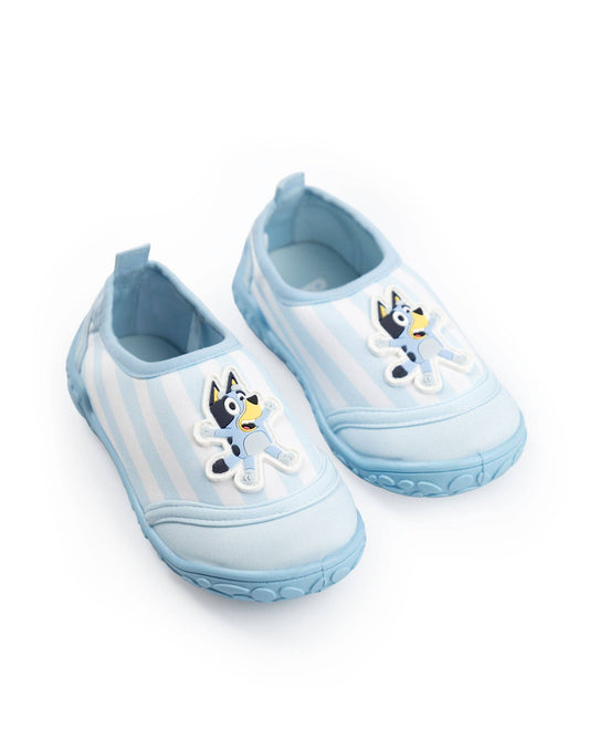 Bluey Unisex Kids Blue Stripy Aqua Shoes