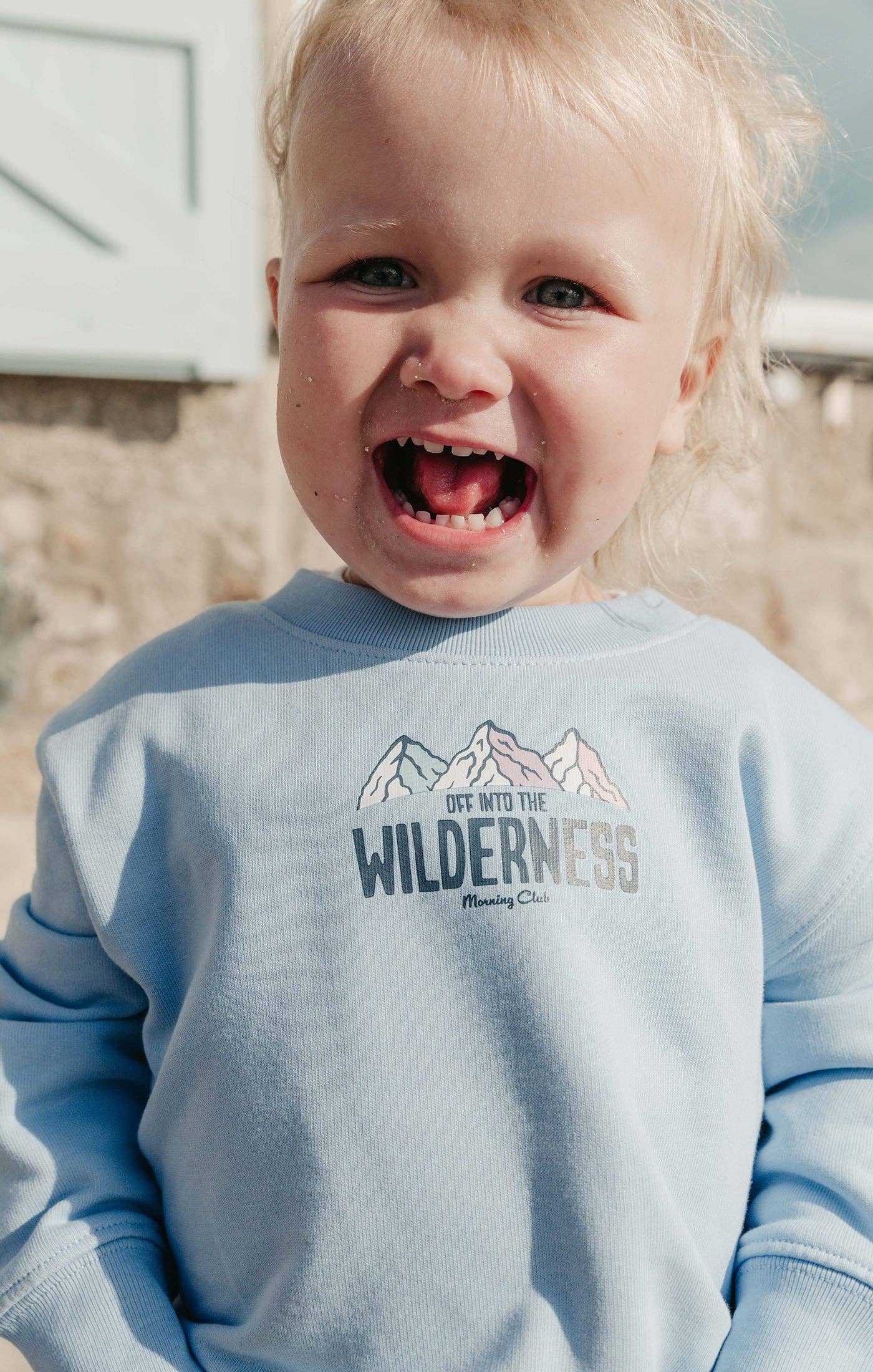 Childrens Sweatshirt - Morning Club Clothing - Into The Wilderness Organic Cotton
