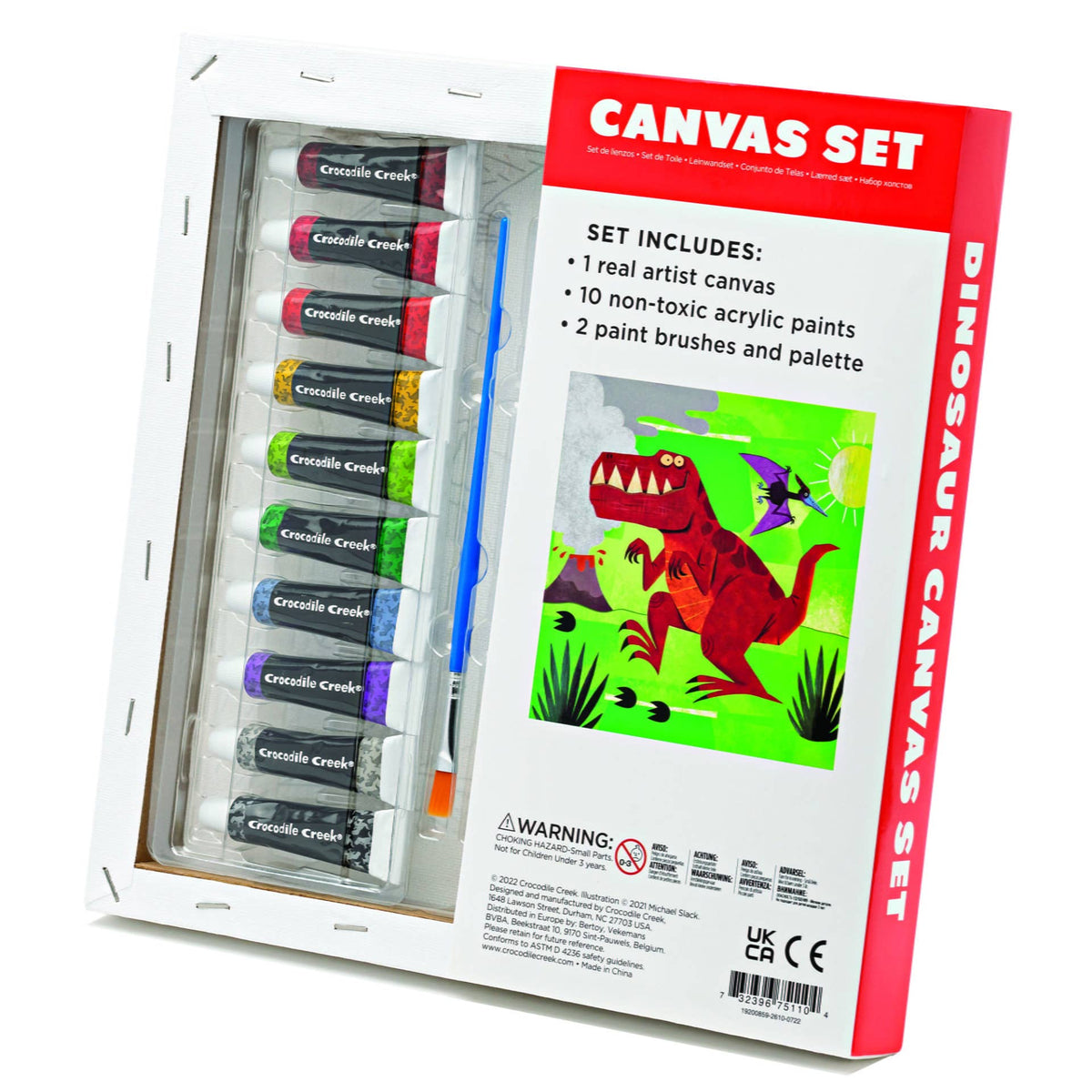 Crocodile Creek Dinosaur Painting Canvas Set Creative Art