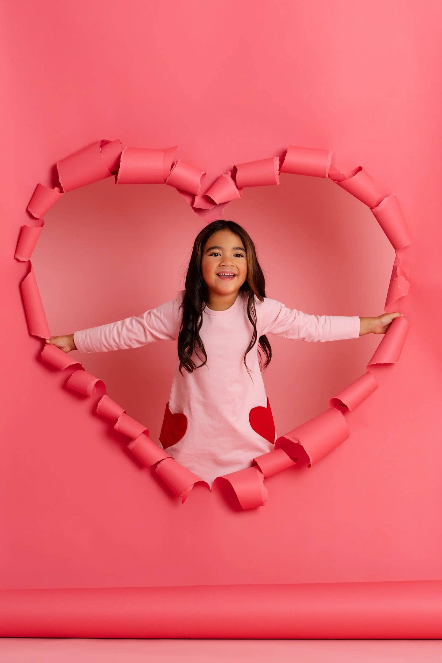 Baby & Child - Heart Pocket Dress Light Pink