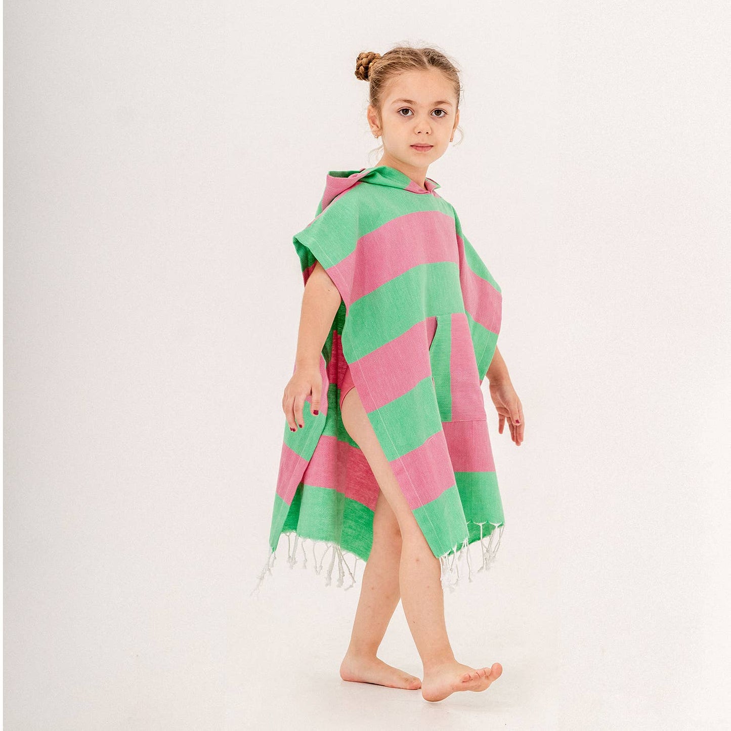 Kikoya - Kids Summer Hooded Poncho Changing Swimming Beach Baby Towel