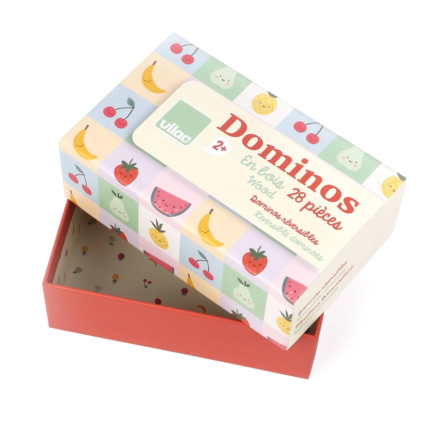 Vilac Fruits Vegetables Dominoes Wooden Matching & Learning