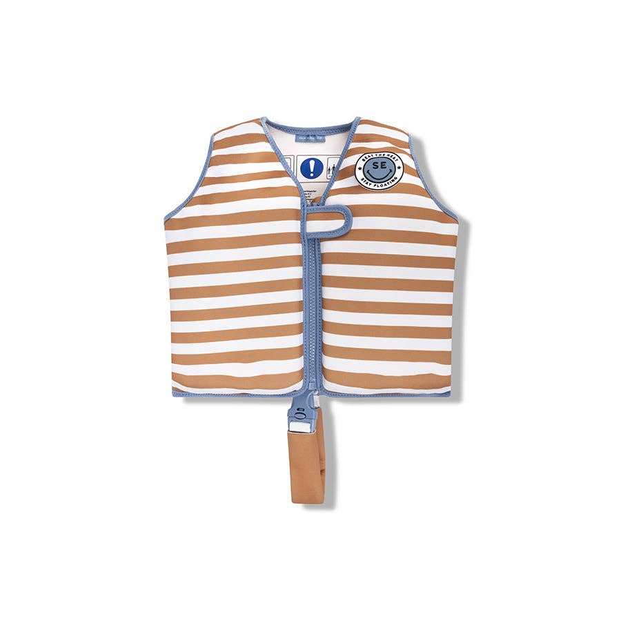 Swim Essentials - Swim Vest - Orange/White Stripe - 3-6 years