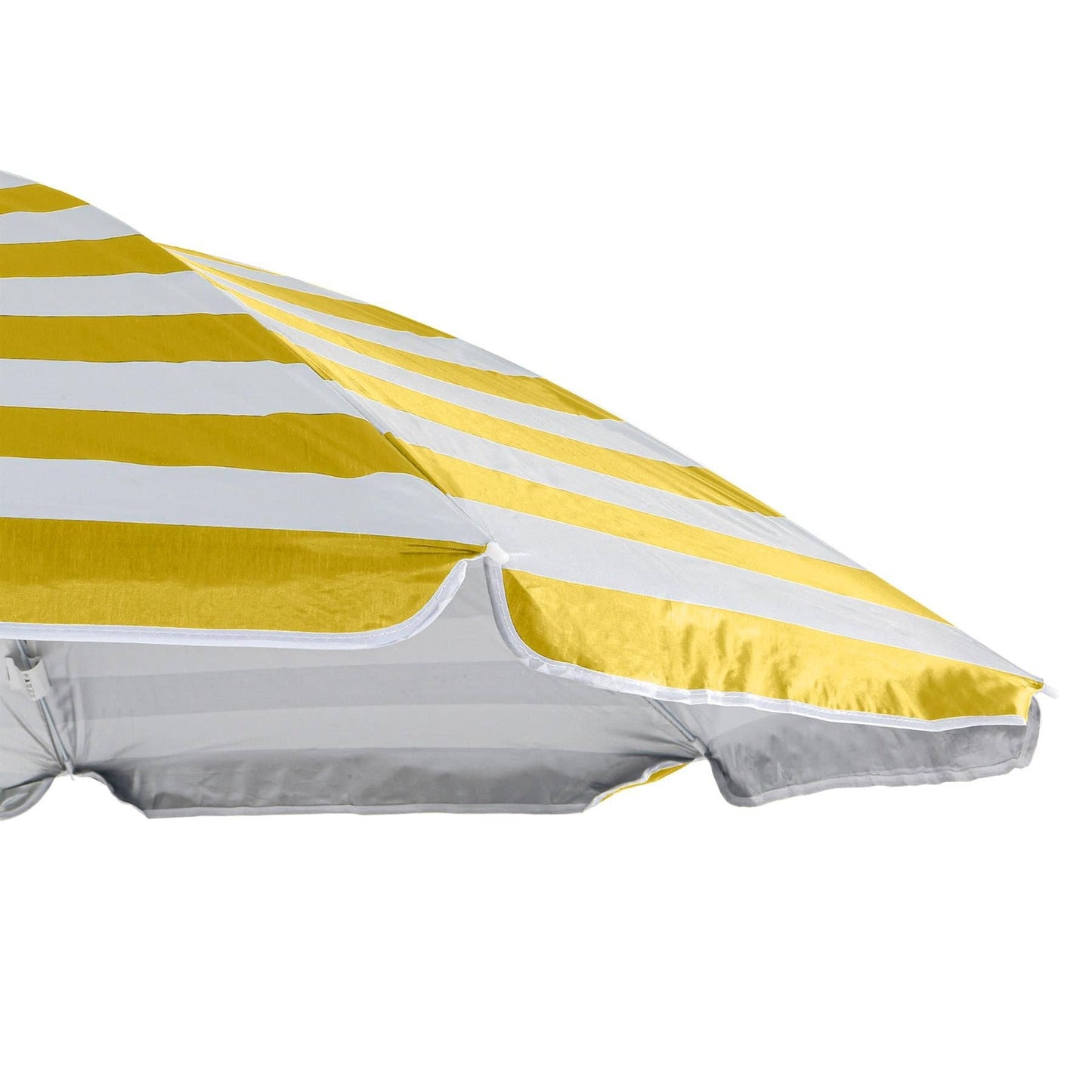 Yellow Stripe 1.8m Metal Beach Parasol - Harbour Housewar