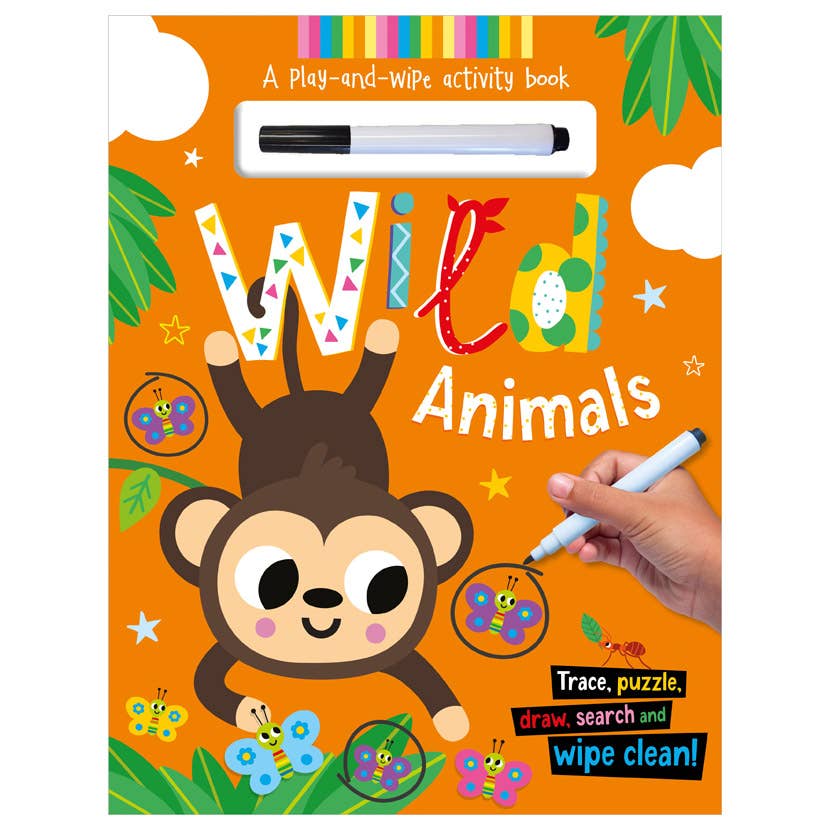 Make Believe Ideas - Wipe-Clean Wild Animals