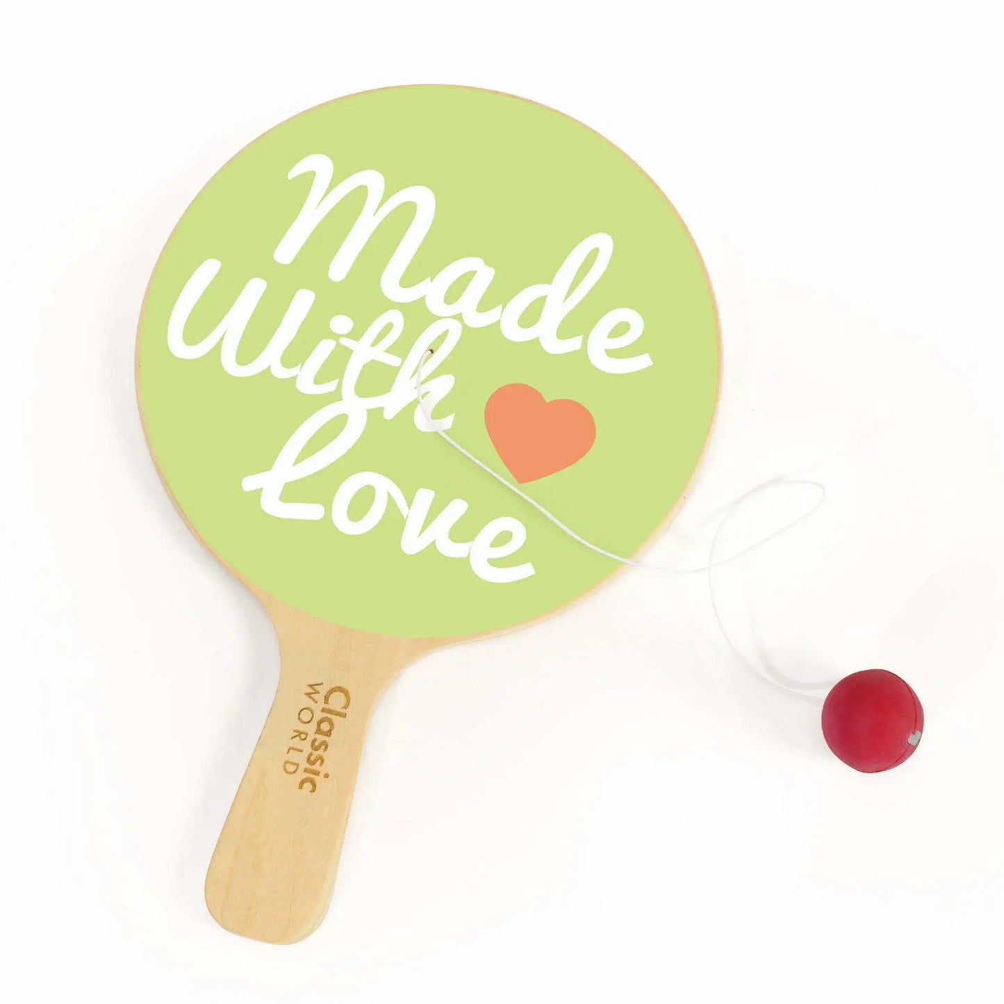 Classic World Paddle Ball Wooden Hand-Eye Coordination Toy