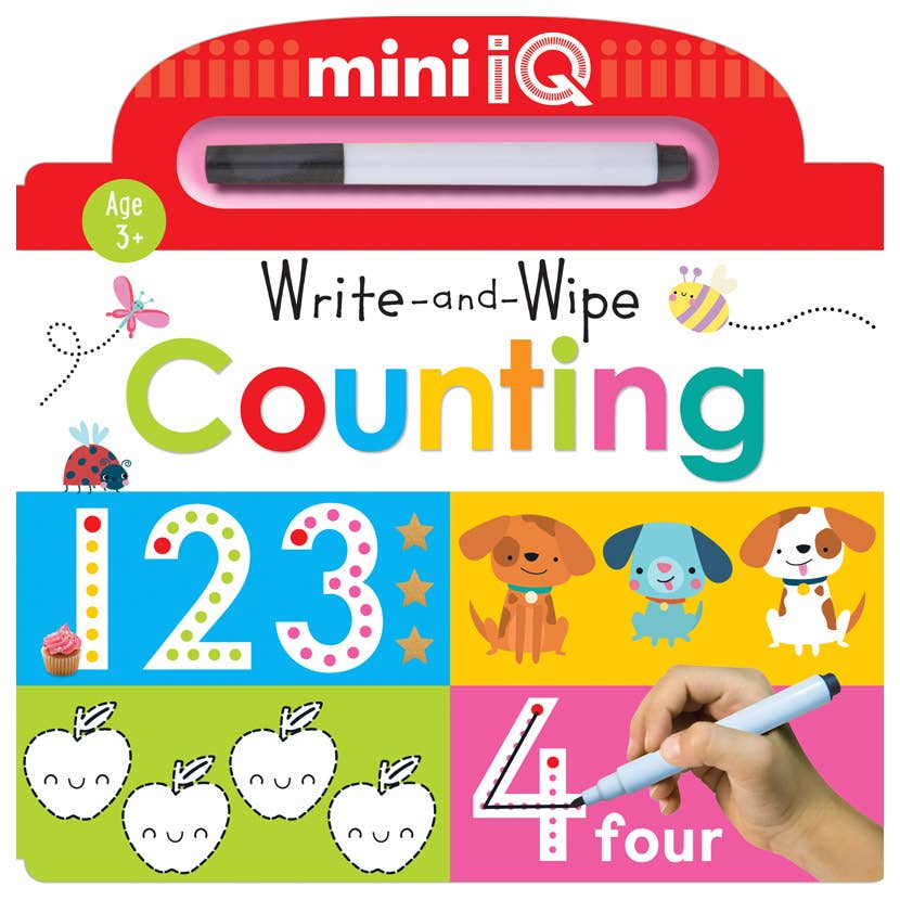 Make Believe Ideas - Mini iQ Write-and-Wipe Counting