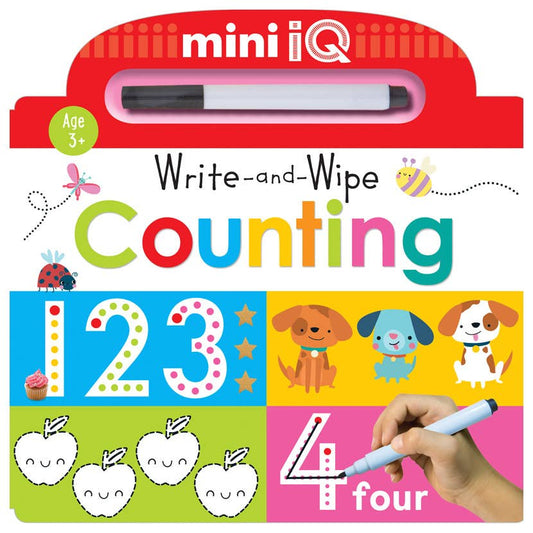 Make Believe Ideas - Mini iQ Write-and-Wipe Counting
