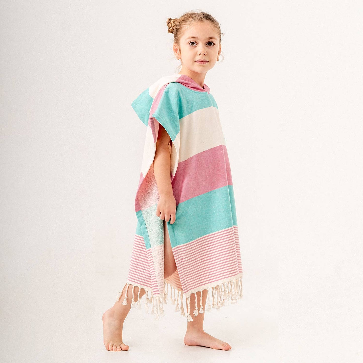 Kikoya - Hooded Poncho Surf Changing Swimming Beach Towel Terrybacked
