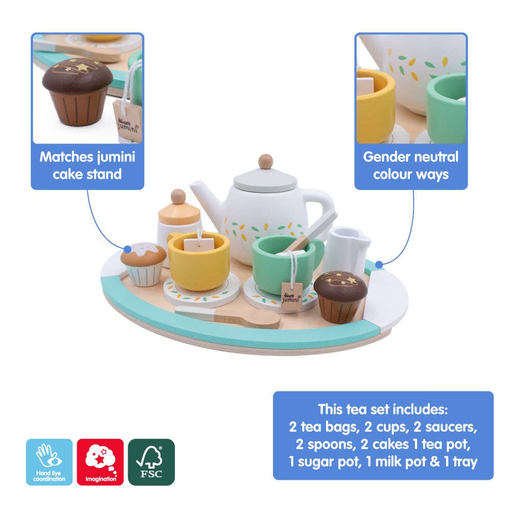 Wooden Play Afternoon Tea Set