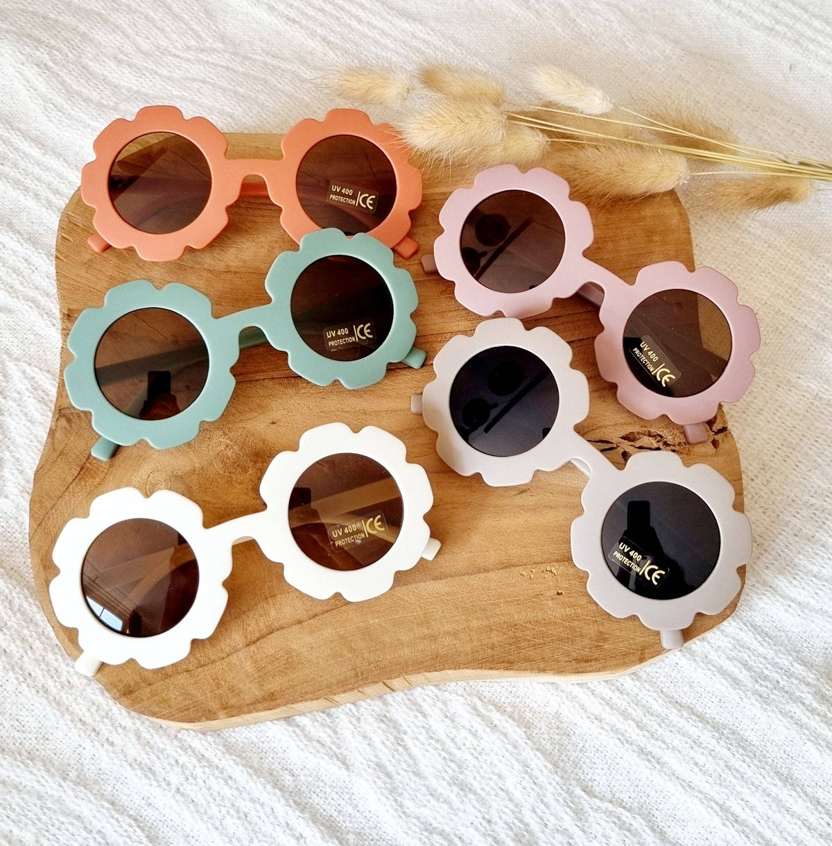 Sunglasses UV400 flower - Taupe
