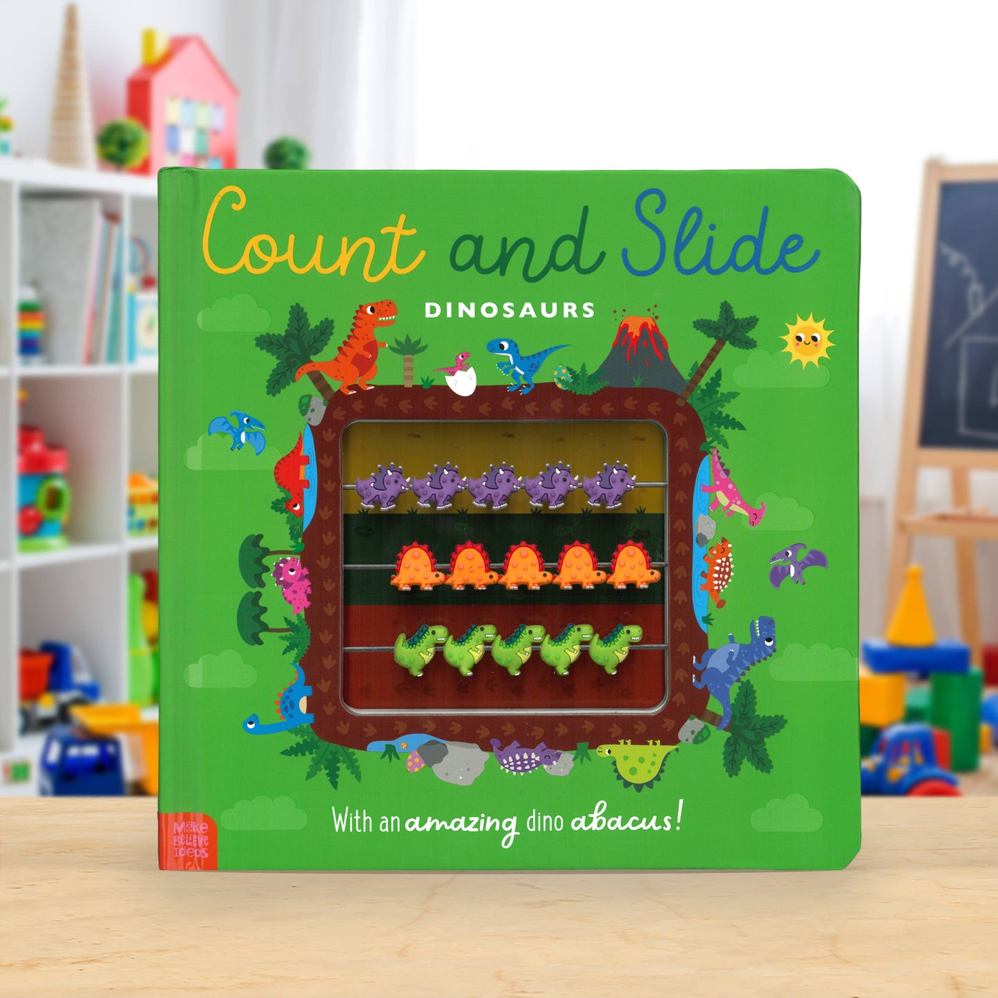 Make Believe Ideas - Count and Slide Dinosaurs