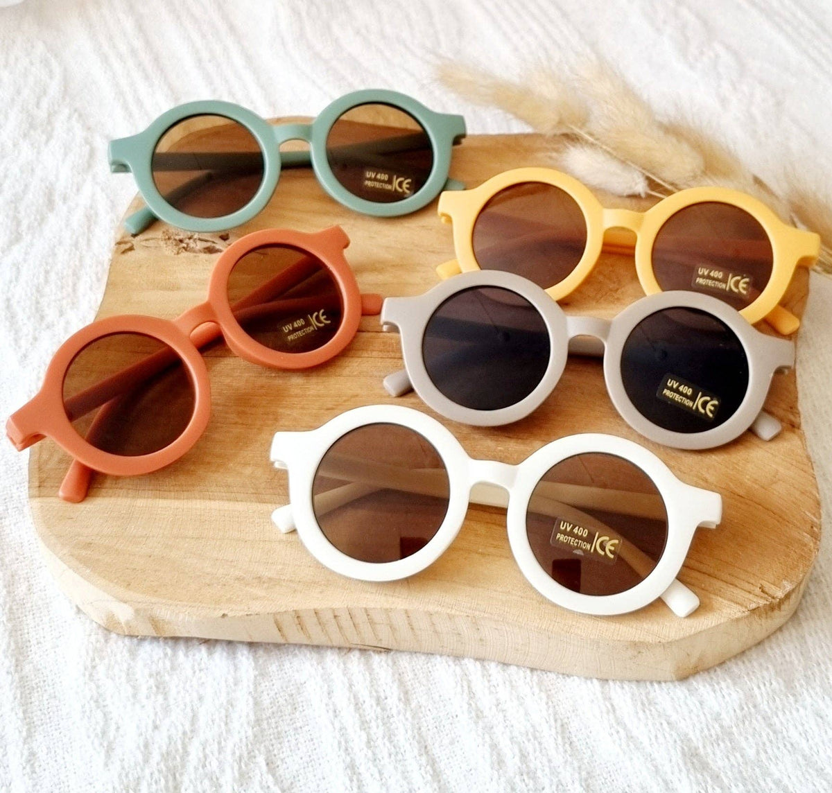 UV400 Round Sunglasses - Sage
