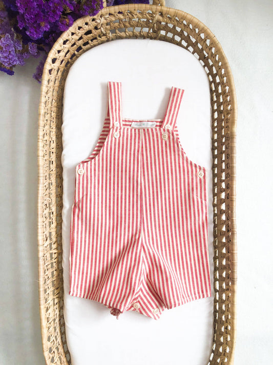 Baby & Child - Red Striped Dungaree