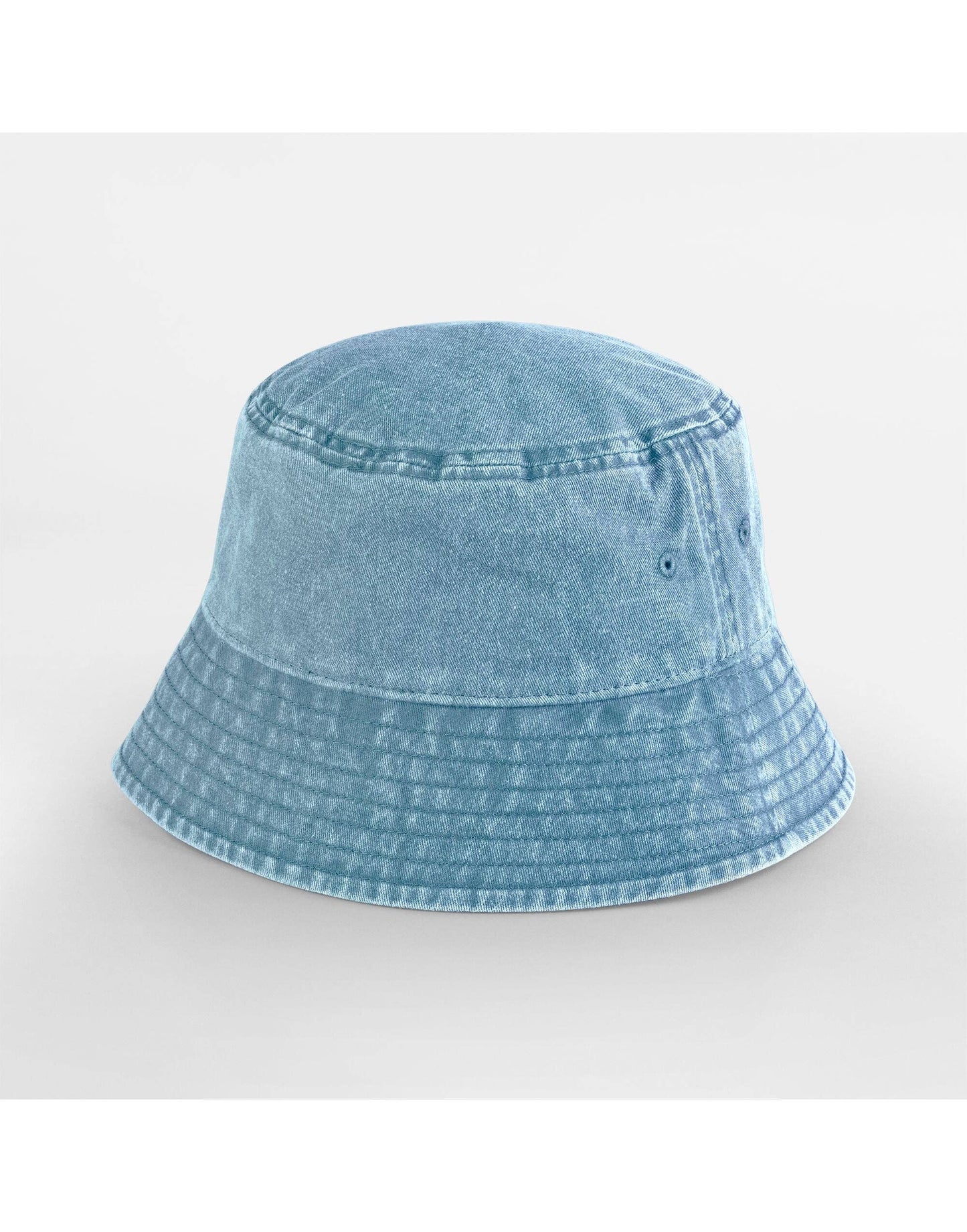 Logo Free Clothing - Beechfield Junior Vintage Bucket Hat | 100% Heavy Washed Cotton | 5 Colours | Unisex Ages 3-12