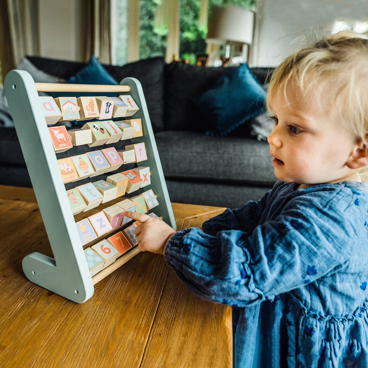 Wooden Alphabet Abacus