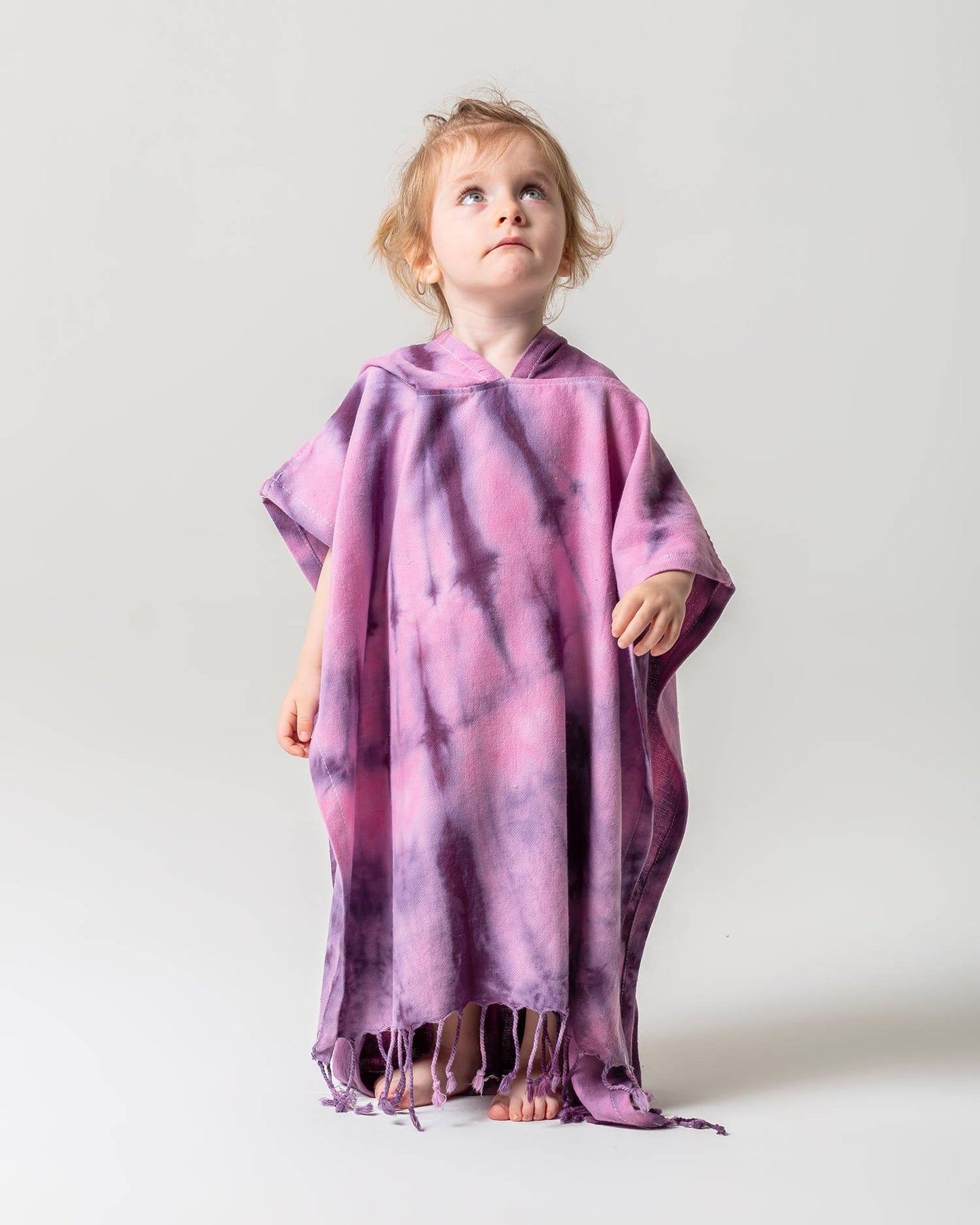 Children’s Hooded Poncho - Tie Dye