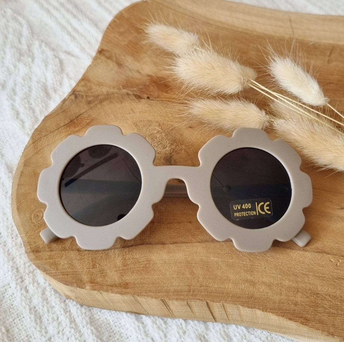 Sunglasses UV400 flower - Taupe