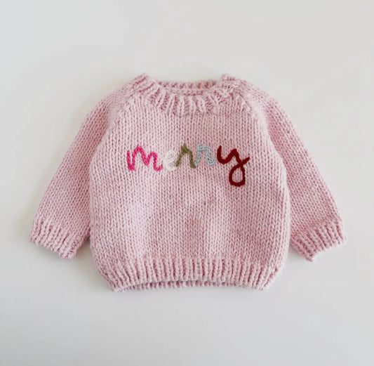 Baby Knitted Jumper - Merry - Figgy Friends