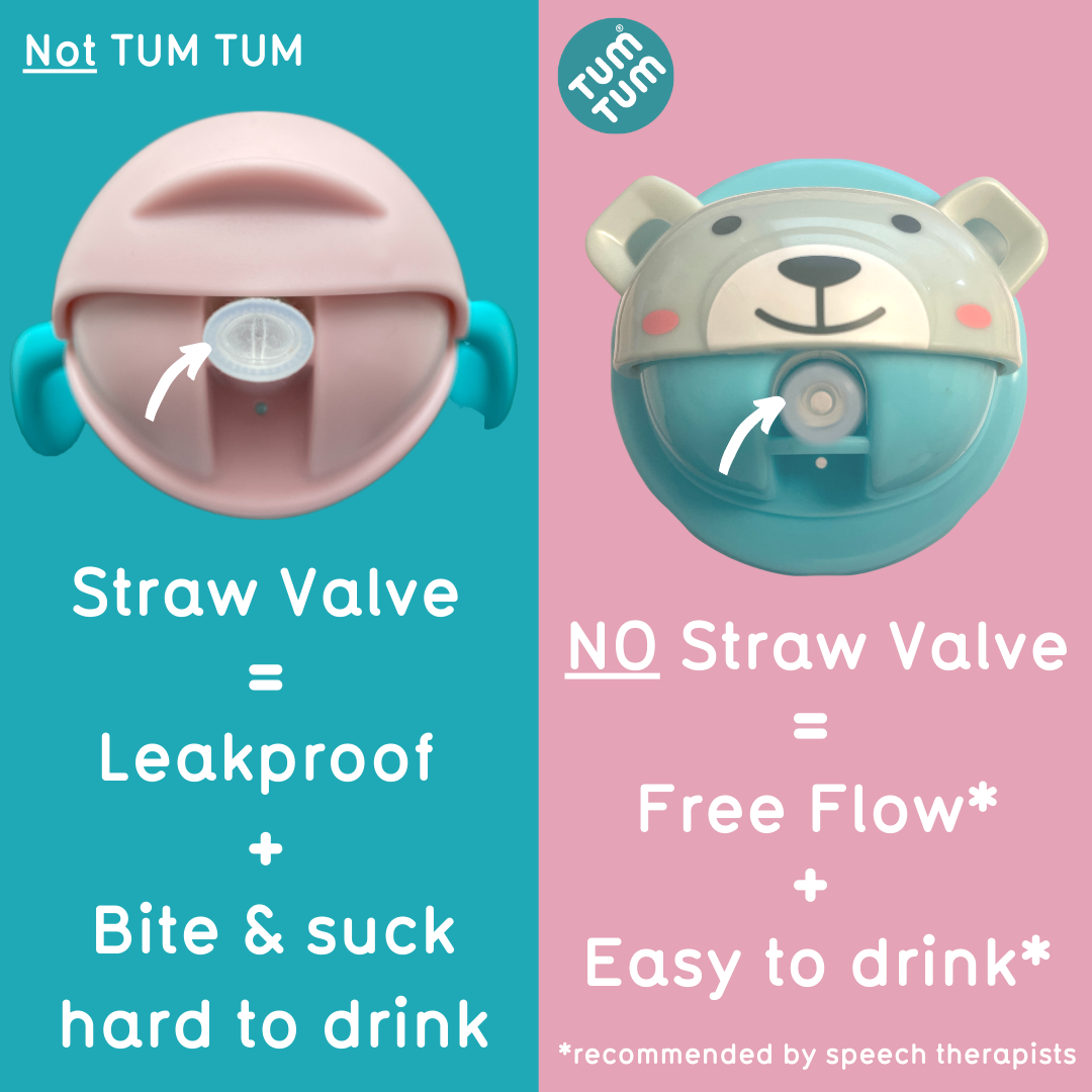 Hippychick - Tum Tum Tippy Up Cup - Fergus Fox with  Weighted Straw 200ml
