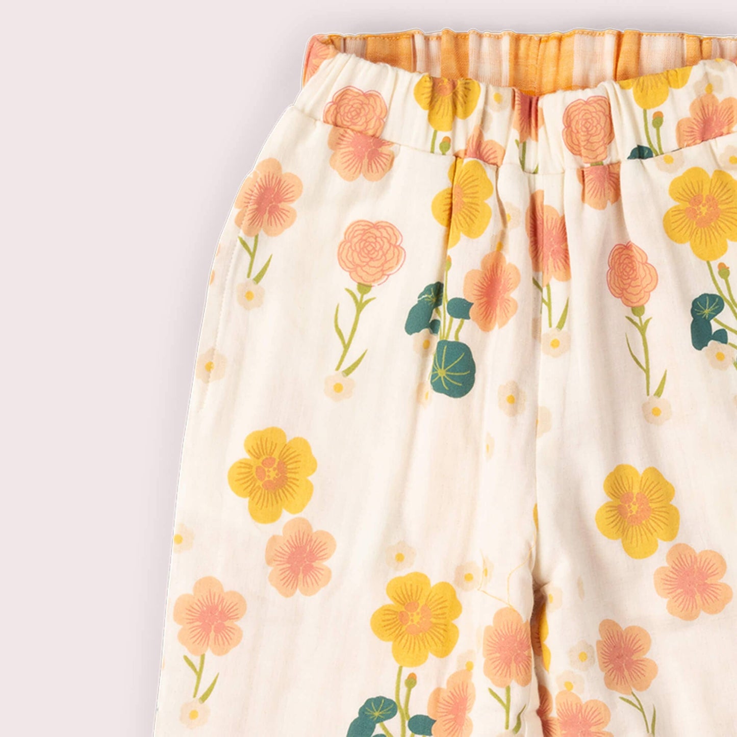 Child -Little Green Radicals - Flora Reversible Pull On Trousers