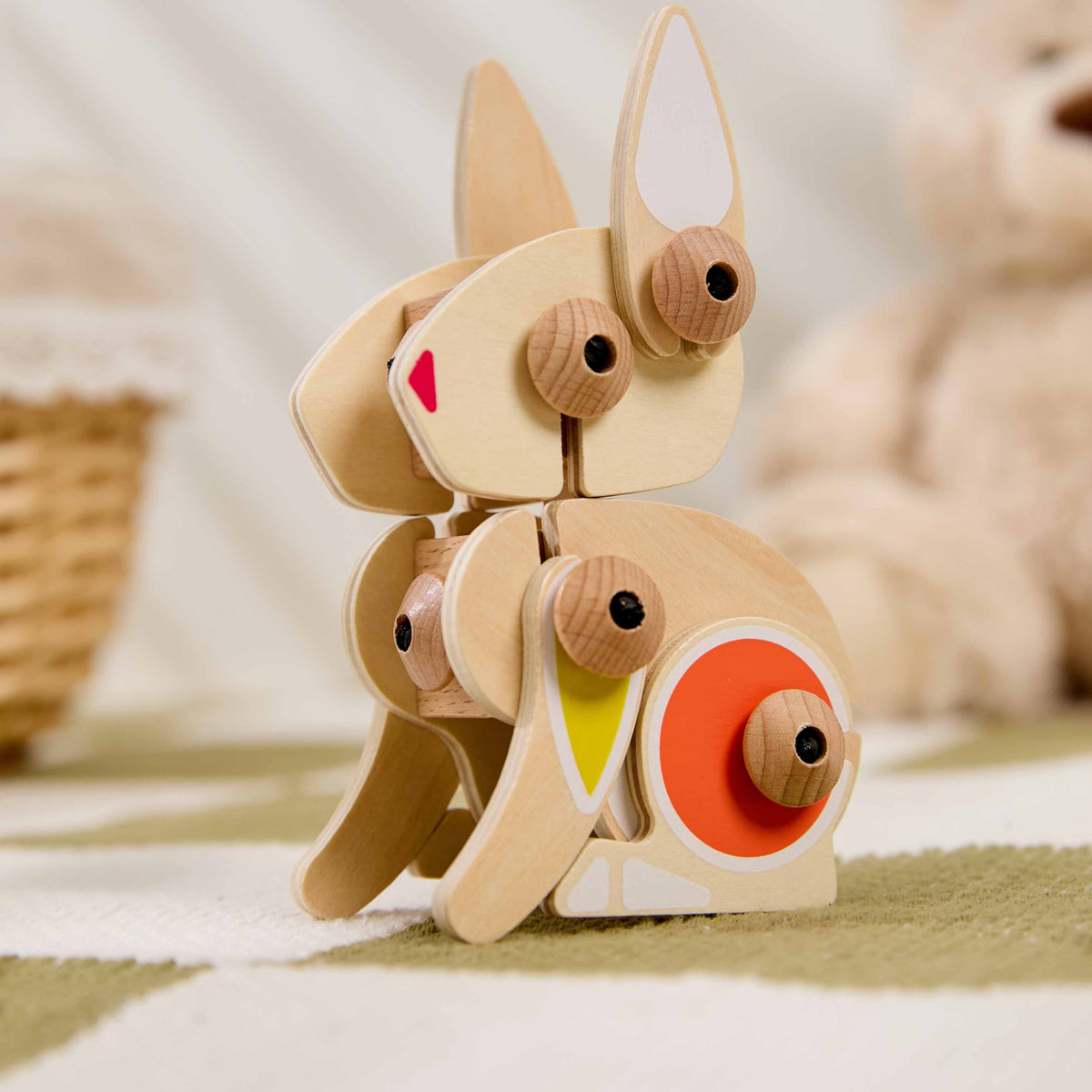 Classic World Flexi Animals Wooden Construction Animal Toy