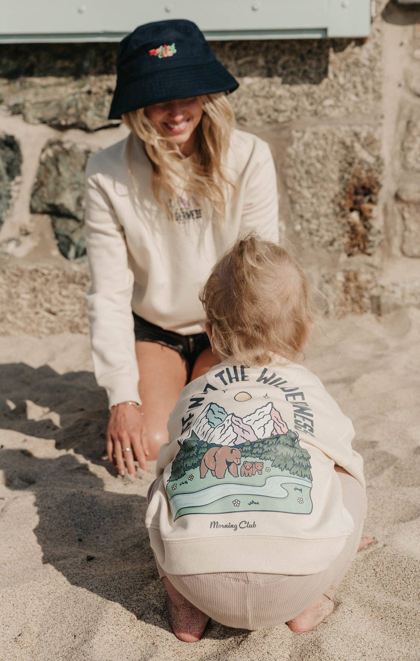 Childrens Sweatshirt - Morning Club Clothing - Into The Wilderness Organic Cotton
