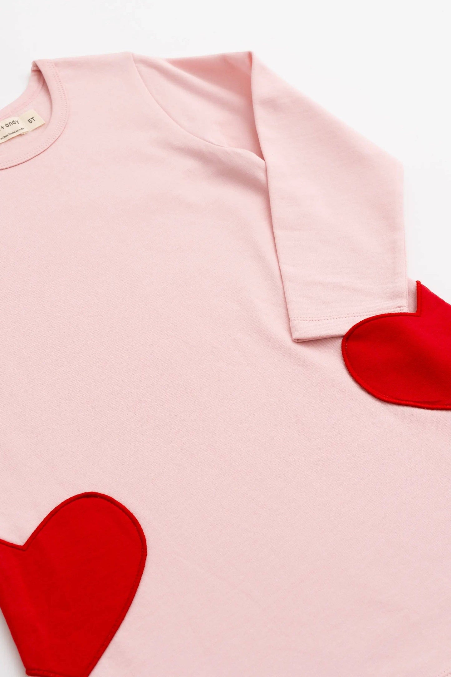 Baby & Child - Heart Pocket Dress Light Pink