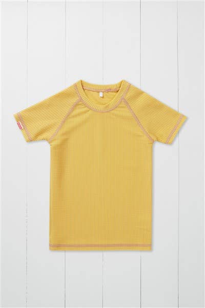 Grass & Air - Ochre Ribbed Kids Rash Vest