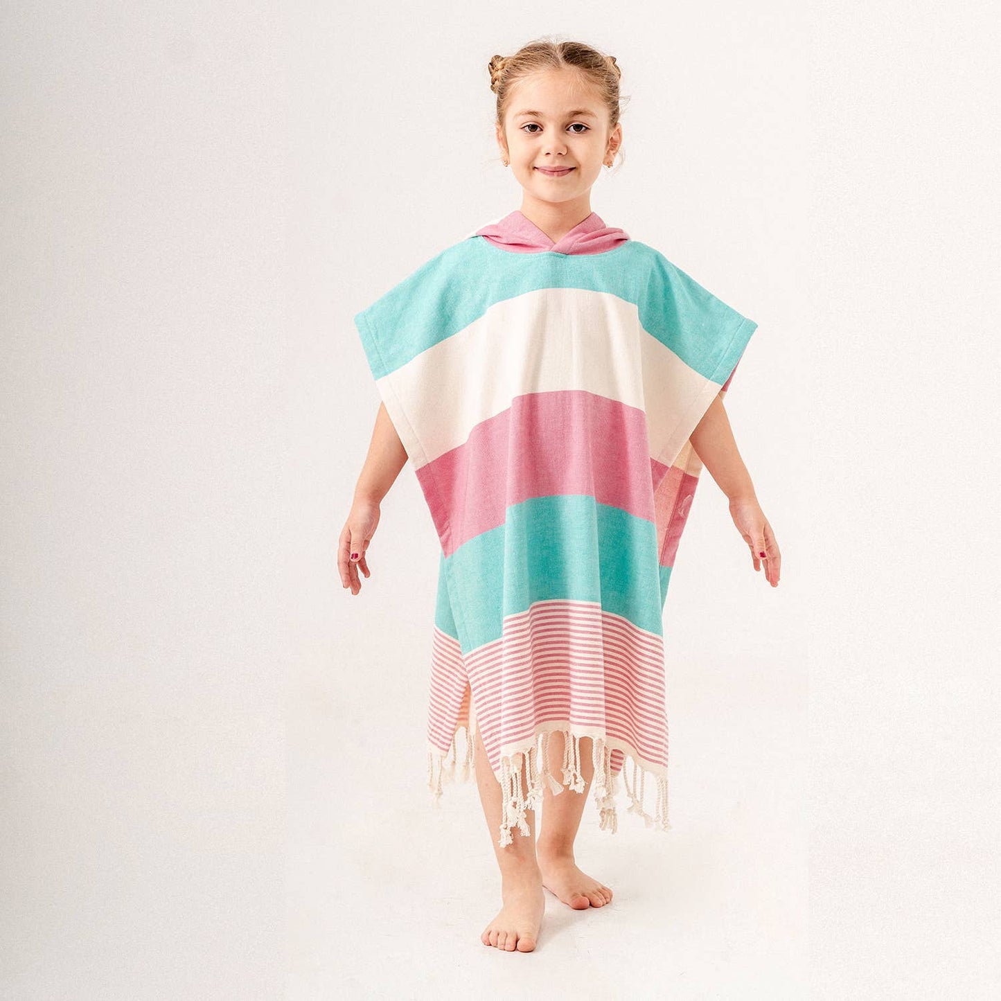 Kikoya - Hooded Poncho Surf Changing Swimming Beach Towel Terrybacked