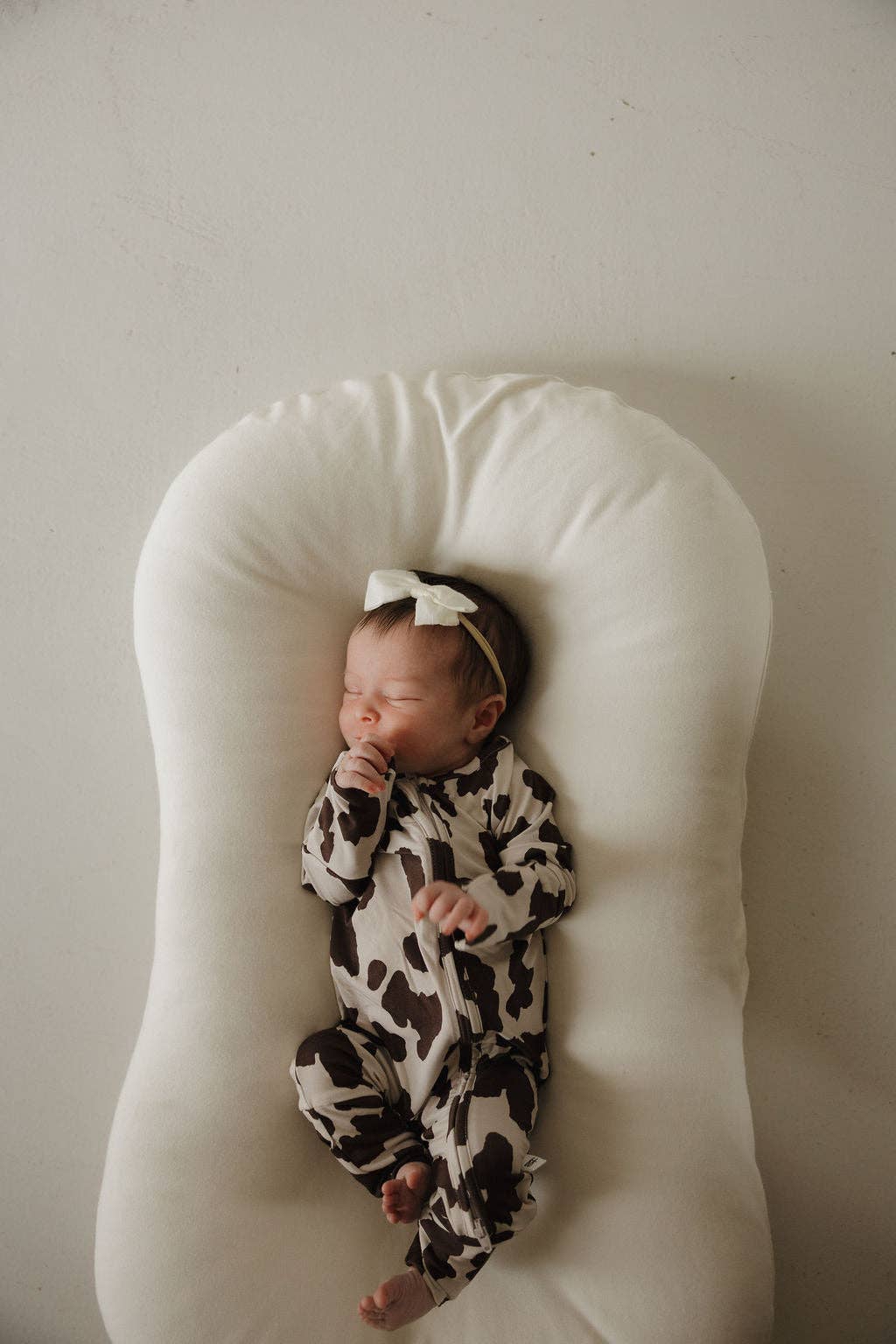 Baby Bamboo Zip Pajamas | Moo!