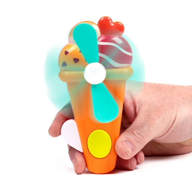 Puckator Ltd - Ice Cream Handheld Hand-Operated Fan