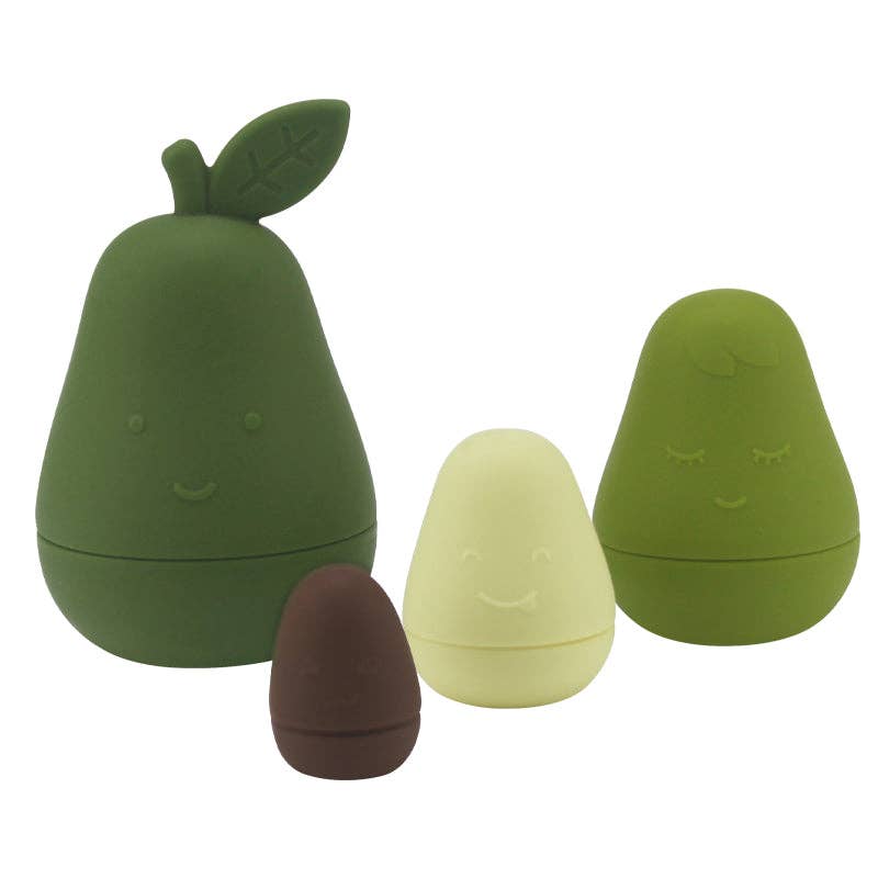 Baby Nesting Toy - Silicone Avocado