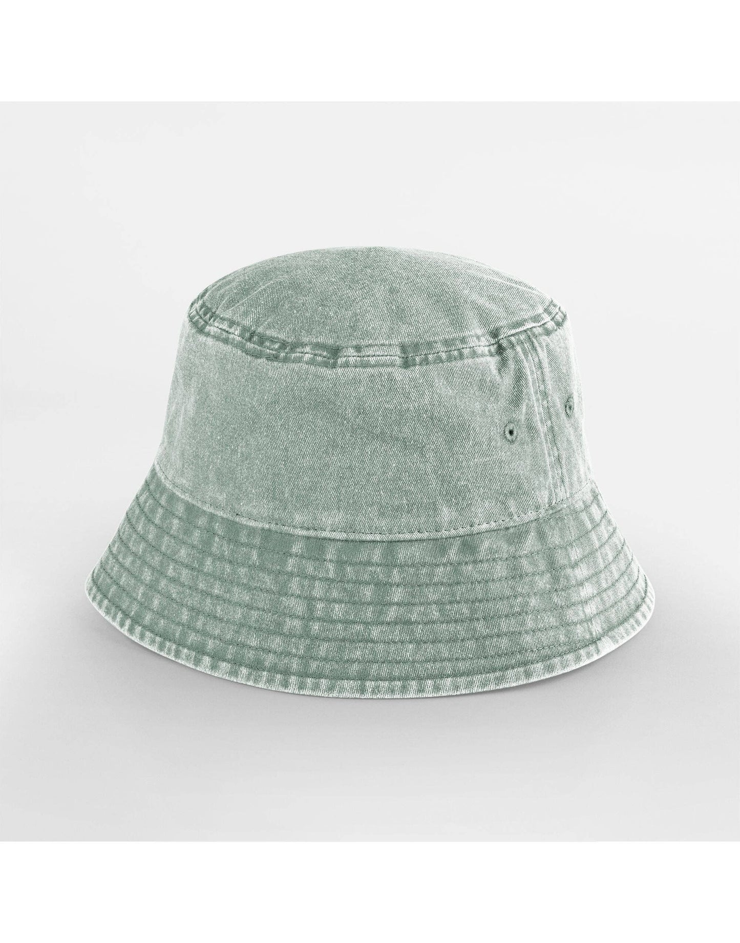 Logo Free Clothing - Beechfield Junior Vintage Bucket Hat | 100% Heavy Washed Cotton | 5 Colours | Unisex Ages 3-12