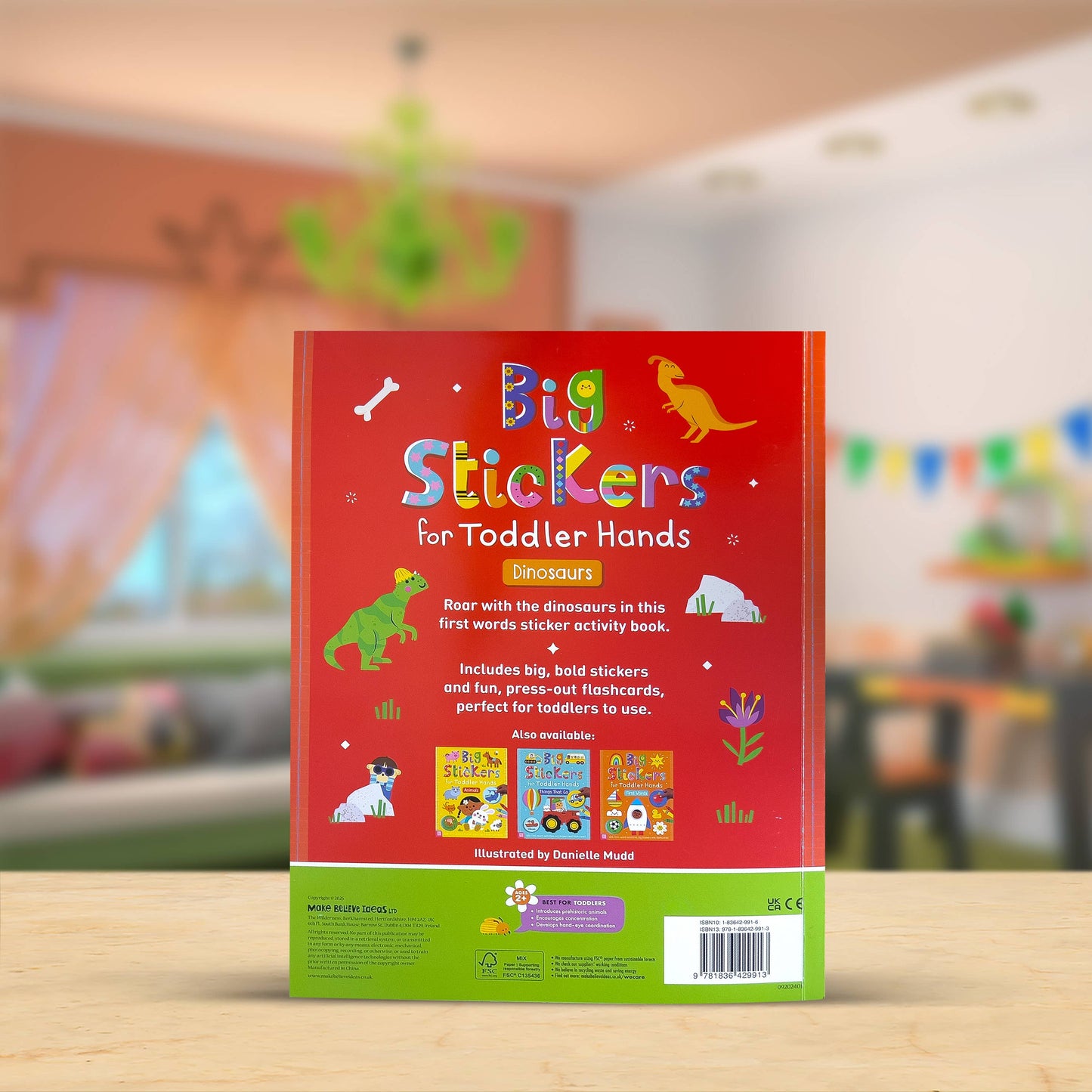 Make Believe Ideas - Big Stickers for Toddler Hands: Dinosaurs