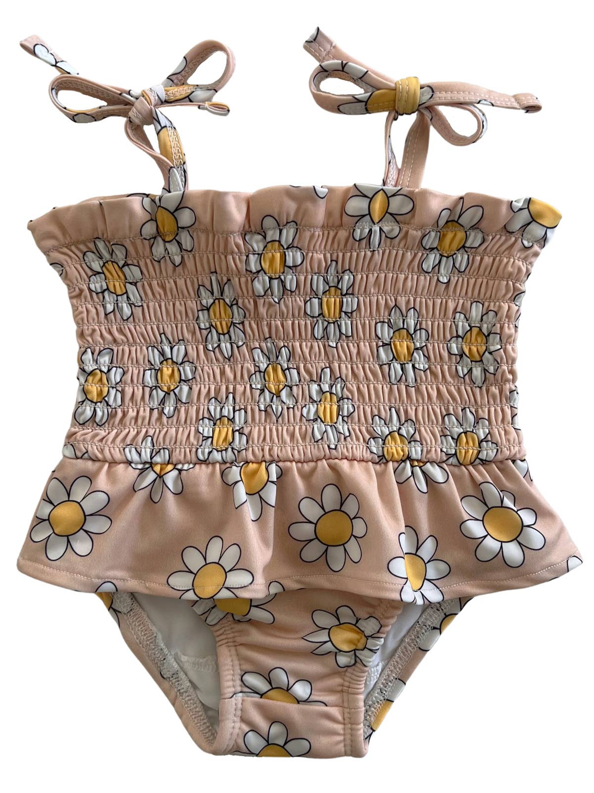 Childrens Swim - SIIX Collection - Daisy Pop Biscotti  Swimsuit / UPF 50+