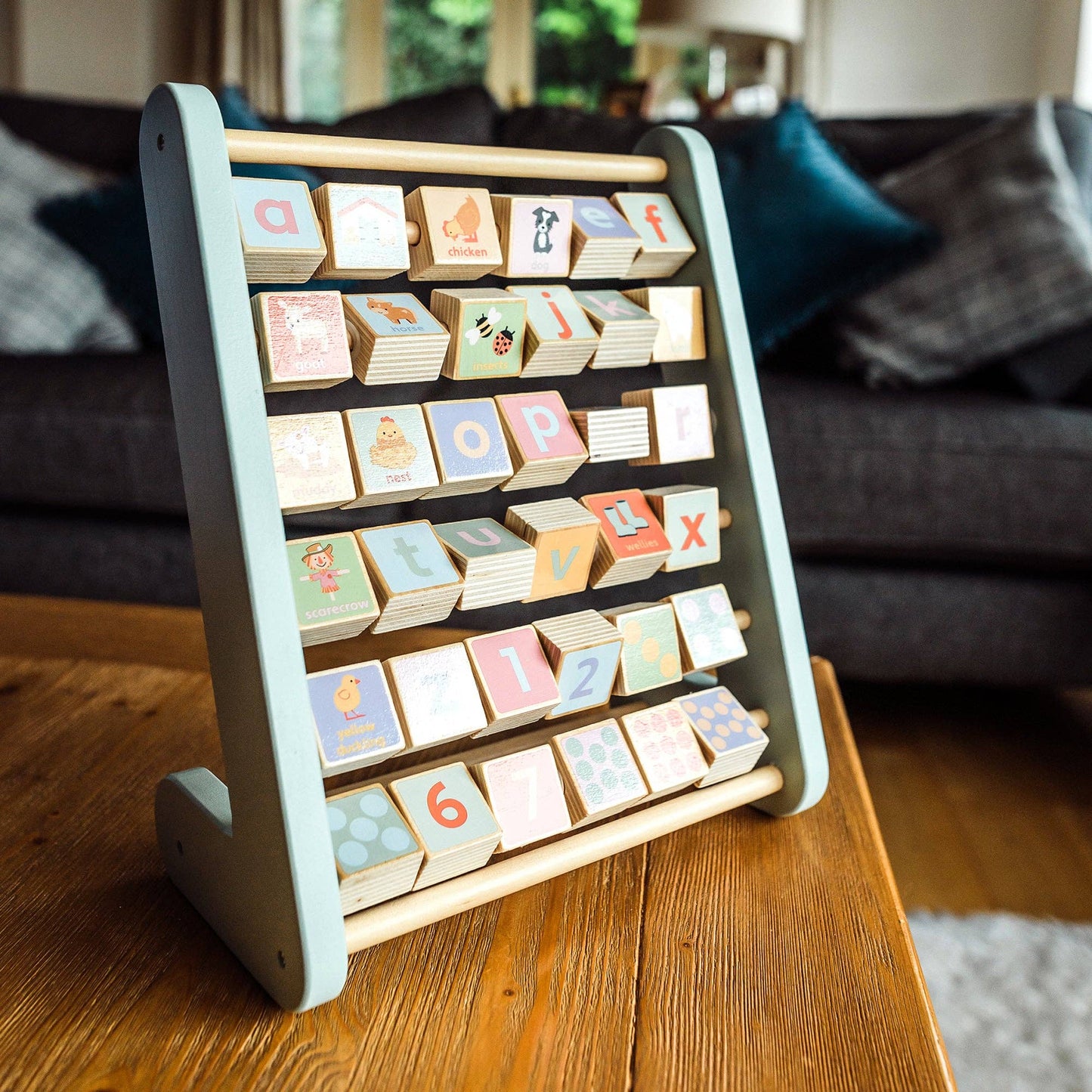 Wooden Alphabet Abacus